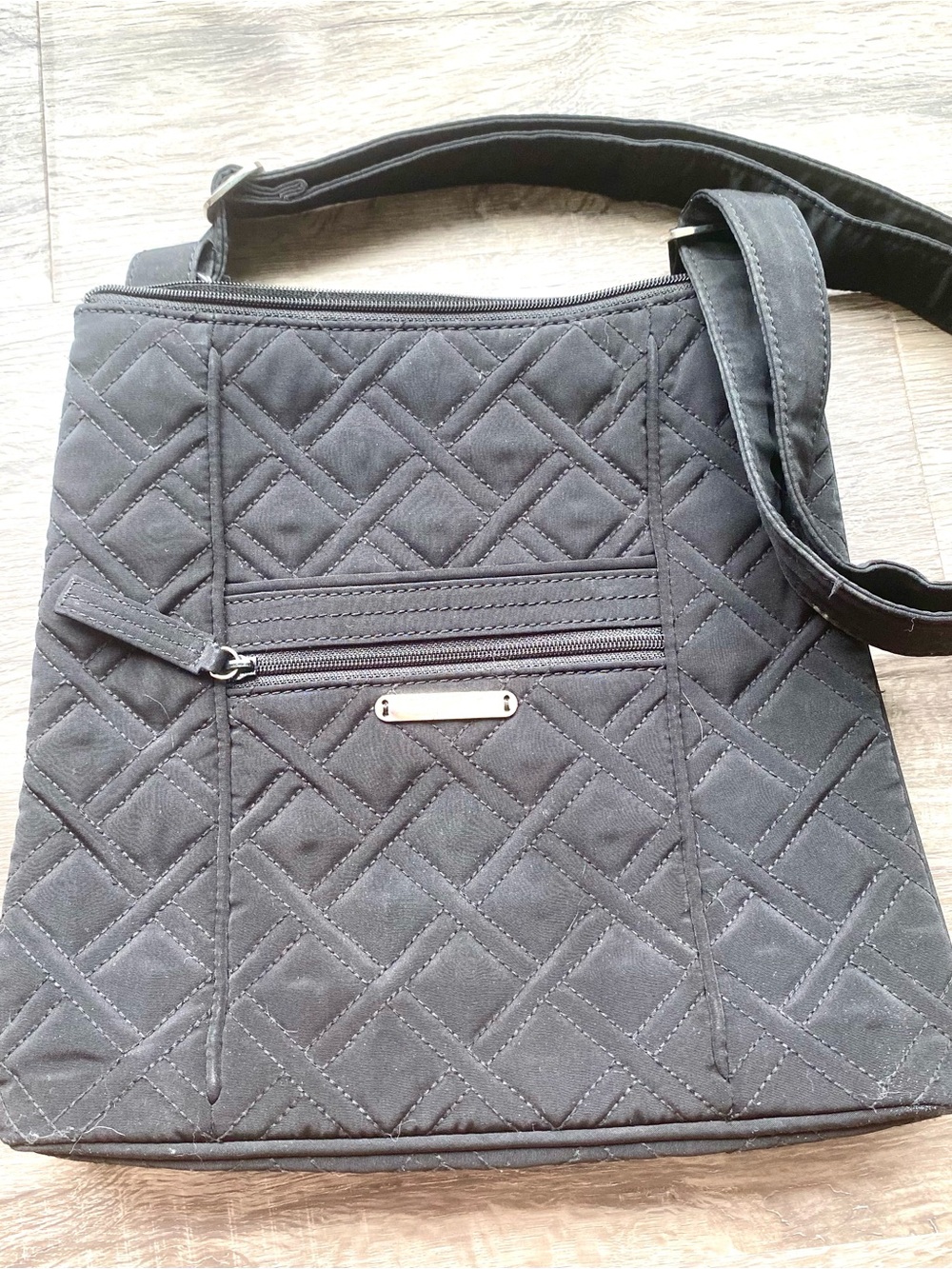 Vera Bradley Black Quilted Crossbody Bag